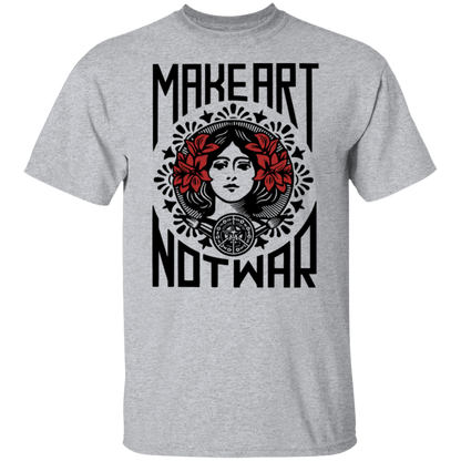 Make Art Not War Vintage  T-Shirt