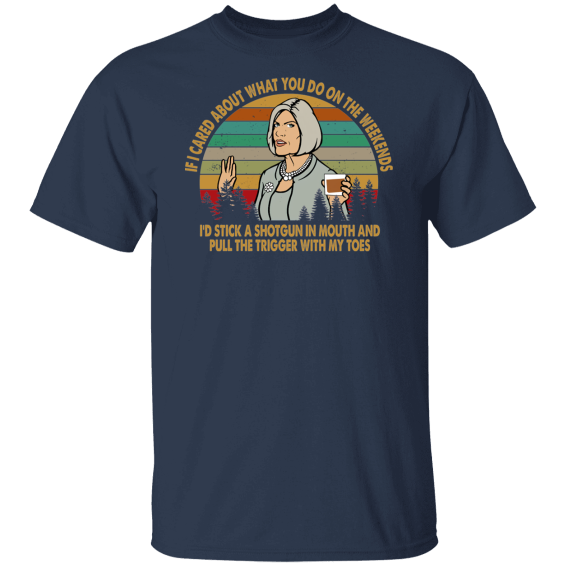 Malory Archer Vintage Retro T-Shirt - ID27082415