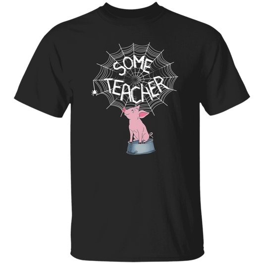 Some Teacher Funny Pig And Spider Vintage T-Shirt