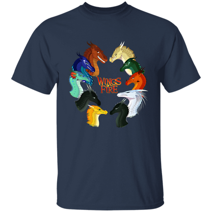 Dragons Wings Fire G500B Youth 5.3 oz 100% Cotton T-Shirt - jasmine