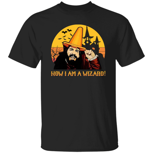 Mens What We Do In The Shadows Vintage Now I Am A Wizard Vintage T-Shirt