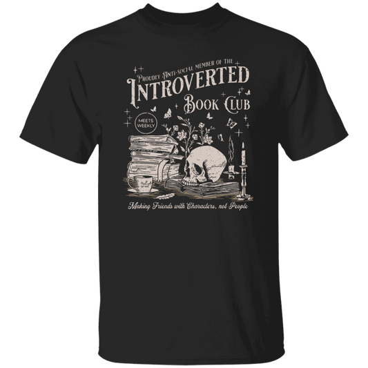 Introverted Book Club Teacher Vintage T-Shirt