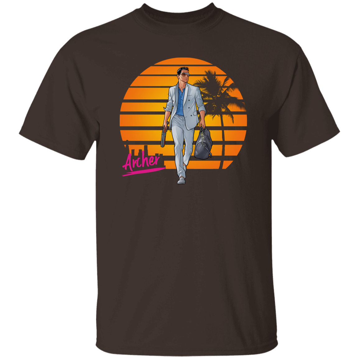 Retro Archer Vice Unisex Vintage T-Shirt