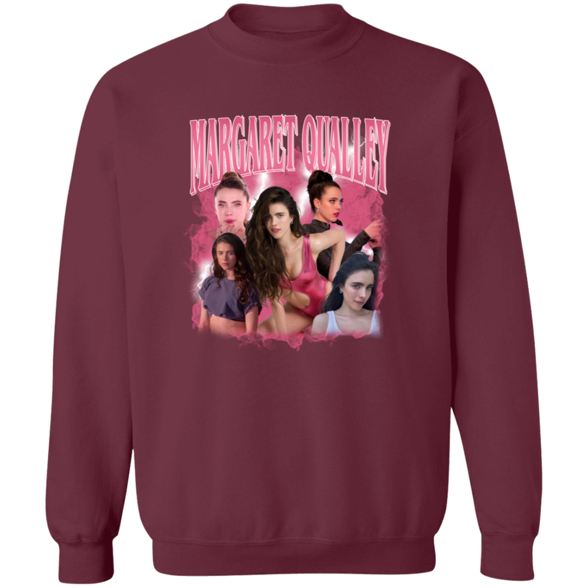 Margaret Qualley Bootleg  Gildan Crewneck Pullover Sweatshirt - ID04102437