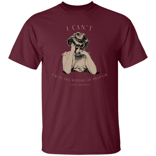 I Can't I'm In The Depths Of Despair Literature Teacher Vintage Unisex  T-Shirt - letter