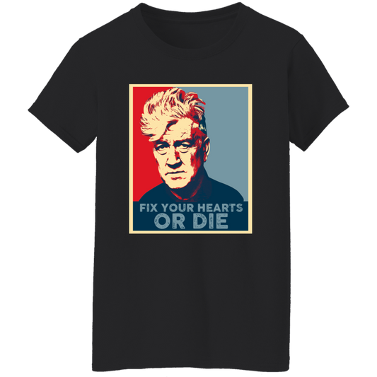 Retro Fix Your Hearts Or Die Unisex Vintage T-Shirt - WOMEN
