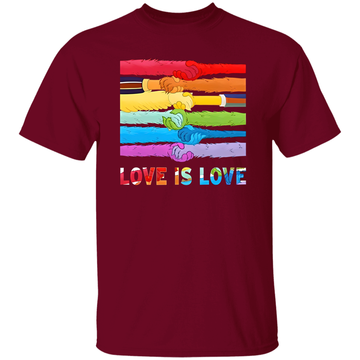 Lgbt Pride Love Is Love The Muppet Sesame Street Gay Pride T-Shirt