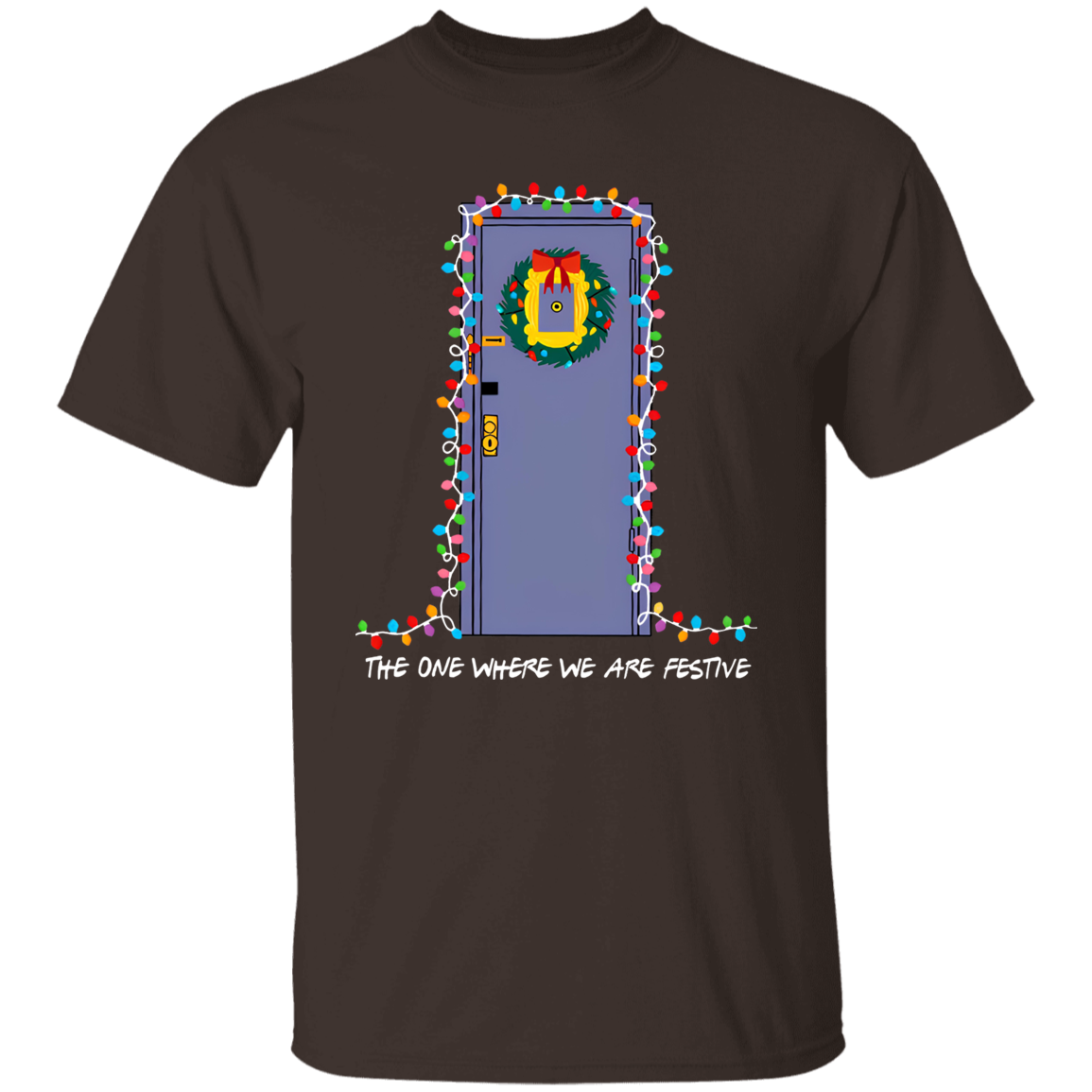 The One Where We Are Festive Teacher Vintage Unisex  T-Shirt - letter