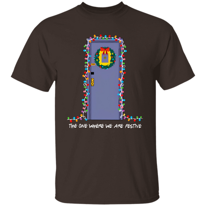 The One Where We Are Festive Teacher Vintage Unisex  T-Shirt - letter