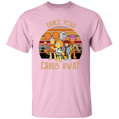 Fraggle Rock Dance Your Cares Away Sunset T-Shirt
