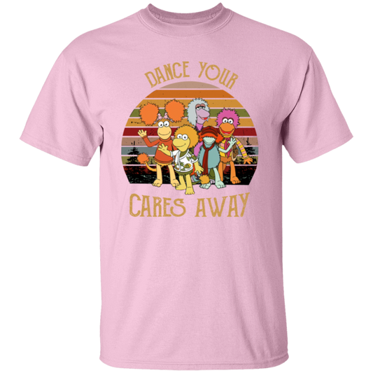 Fraggle Rock Dance Your Cares Away Sunset T-Shirt