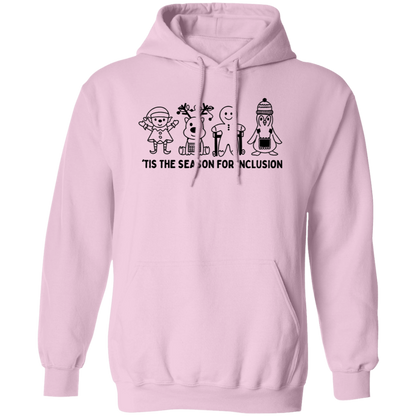 Tis The Season For Inclusion Teacher Vintage Pullover Hoodie