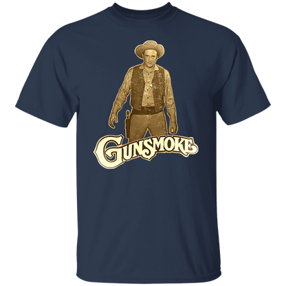 Gunsmoke James Arnes Anime Cowboy T-Shirt - CDCraft
