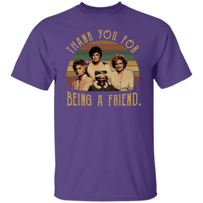 The Golden Girls Thank You For Being A Friend 80s Vintage Sunset T-Shirt - leleart