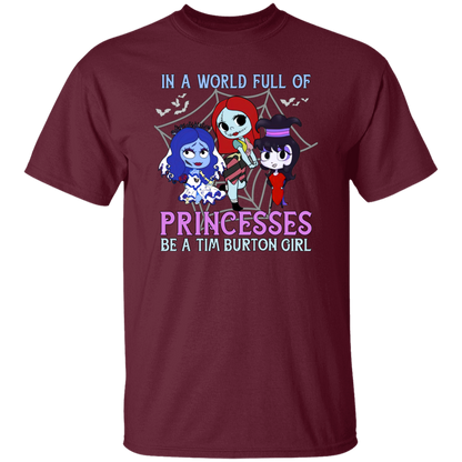 A World Full Of Princesses Be A Tim Burton Girl Vintage T-Shirt
