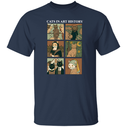 Cat In Art History Teacher Vintage T-Shirt