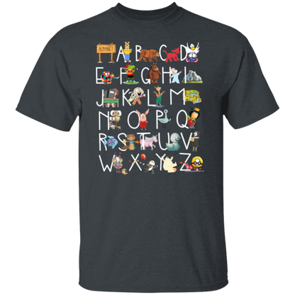 26 Alphabet Animals Teacher T-Shirt - lapicta