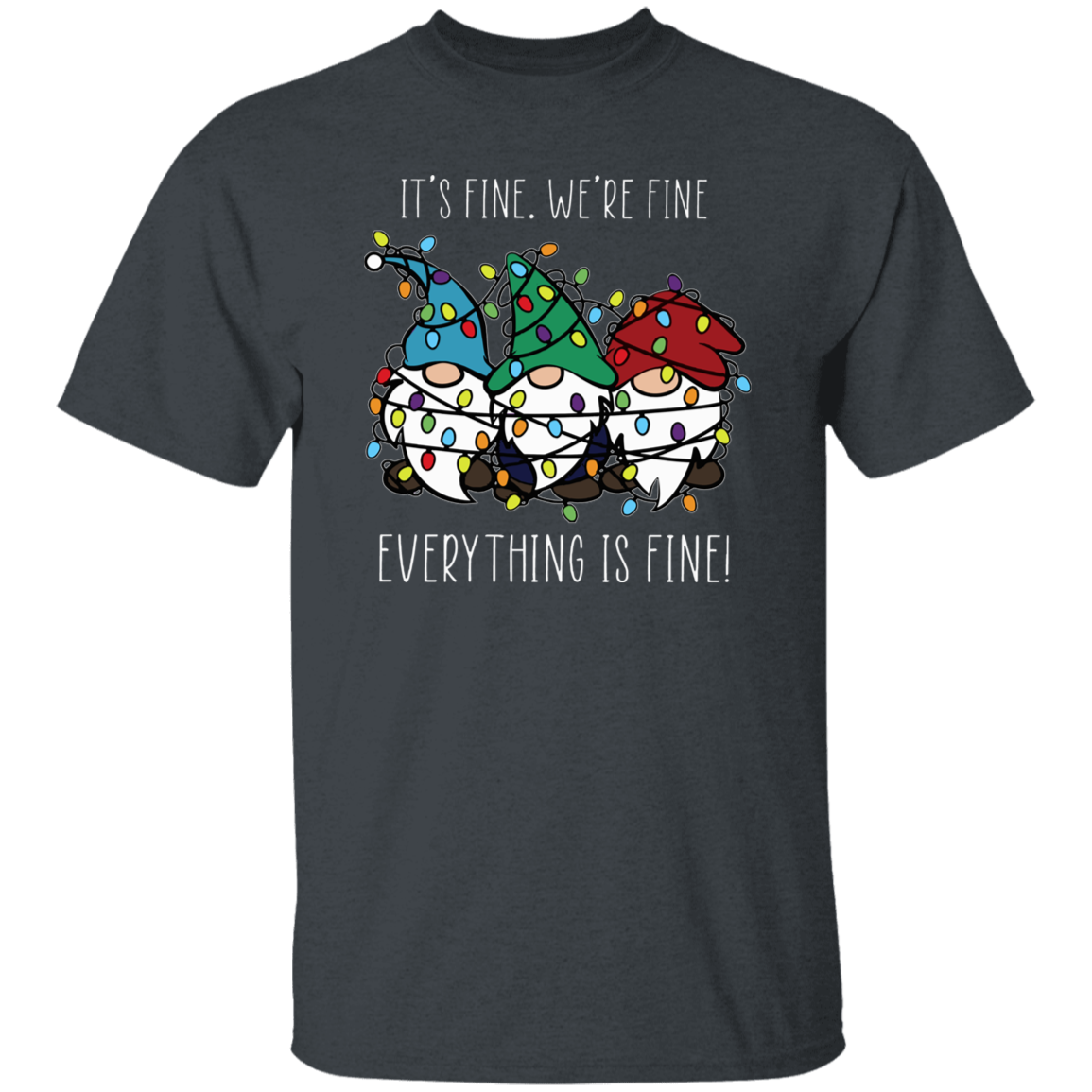 Everything Is Fine Teacher T-Shirt - lapicta