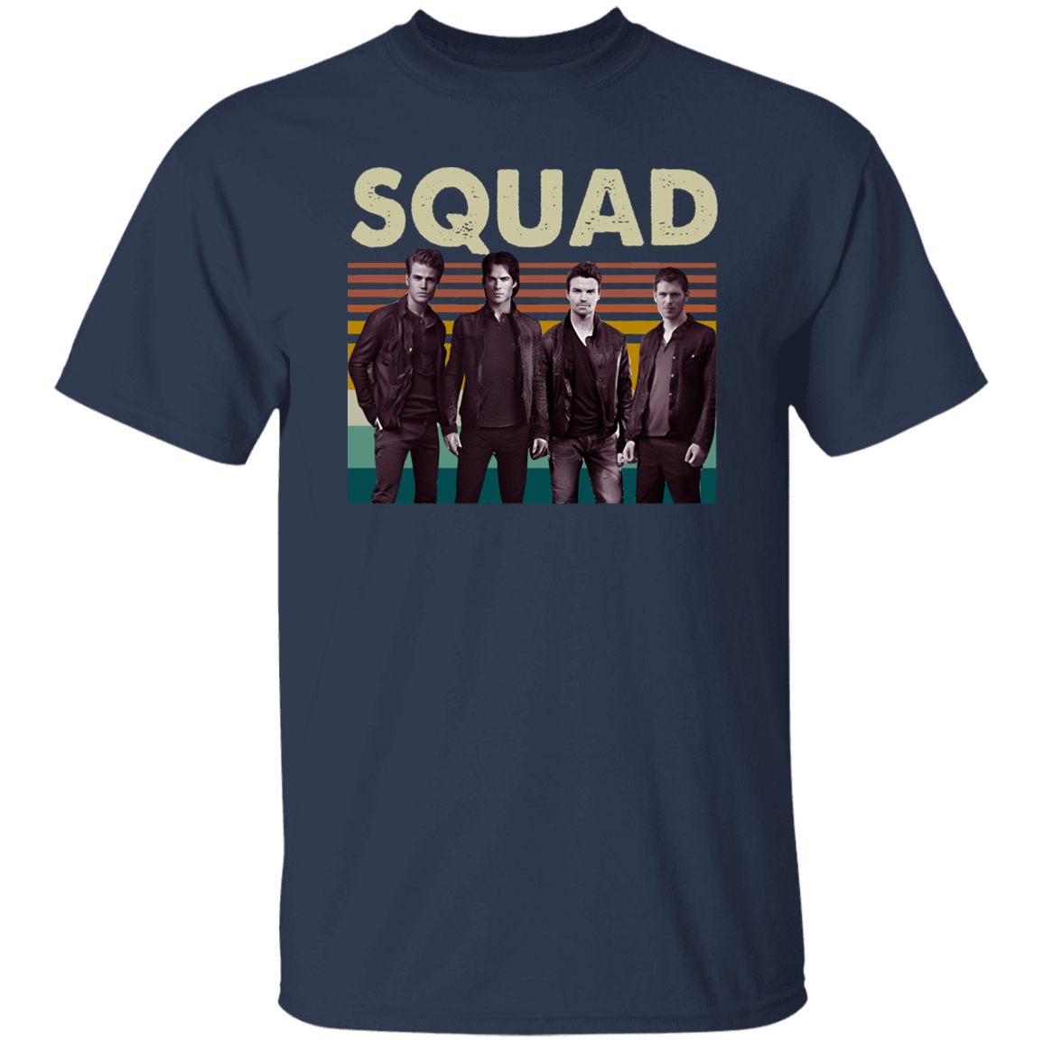 Official Damon Vampire Diaries Squad Vintage T-Shirt