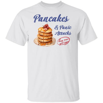 G500 5.3 oz. T-Shirt Pancakes and Panic Attacks Shirt - ID29102407
