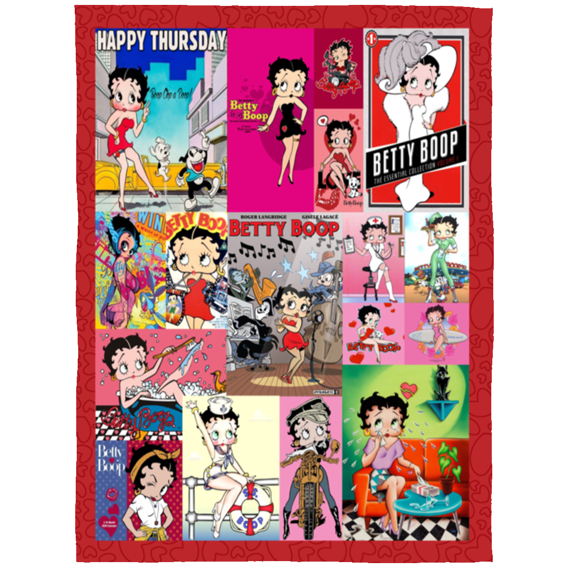 Betty Boop Cute Fleece Blanket, Premium Sherpa Blanket, Cartoon Character Blanket, Betty Boop Blanket, Betty Boop TV Series Blanket	FLL Arctic Fleece Blanket 60x80