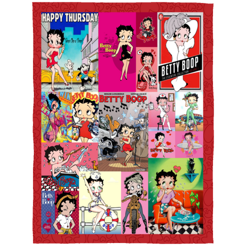 Betty Boop Cute Fleece Blanket, Premium Sherpa Blanket, Cartoon Character Blanket, Betty Boop Blanket, Betty Boop TV Series Blanket	FLL Arctic Fleece Blanket 60x80