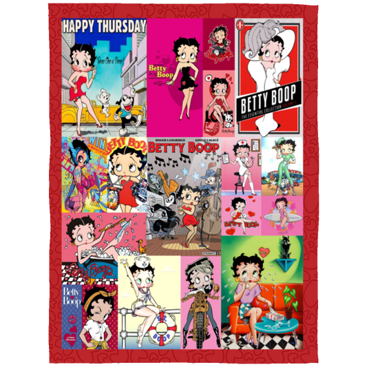 Betty Boop Cute Fleece Blanket, Premium Sherpa Blanket, Cartoon Character Blanket, Betty Boop Blanket, Betty Boop TV Series Blanket	FLL Arctic Fleece Blanket 60x80