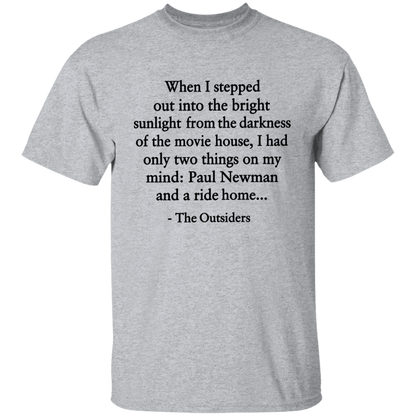When I Stepped Out Into The Bright Sunlight The Outsiders Quote Funny Literature Teacher Vintage T-Shirt - YOUTH