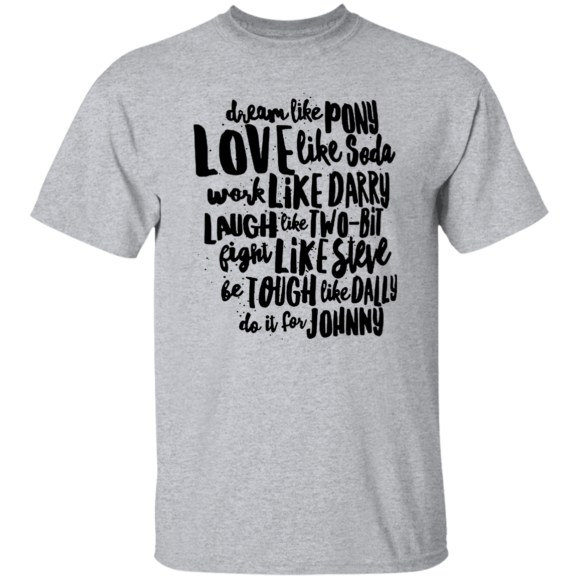 The Outsiders Character Names Funny Literature Teacher Vintage T-Shirt