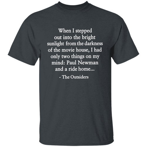 When I Stepped Out Into The Bright Sunlight The Outsiders Quote Funny Literature Teacher Vintage T-Shirt - YOUTH