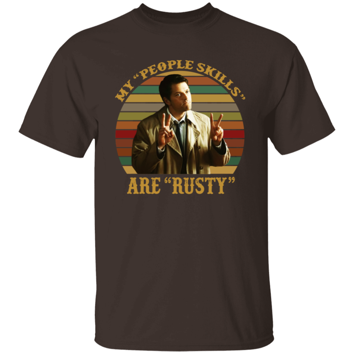 Castiel Supernatural My People Skills Are Rusty Retro Vintage unisex  T-Shirt - lucy - 90144875