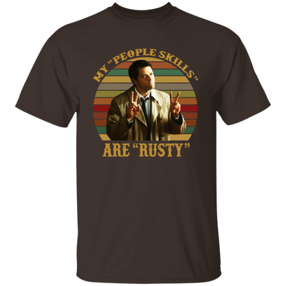 Castiel Supernatural My People Skills Are Rusty Retro Vintage unisex  T-Shirt - lucy - 90144875