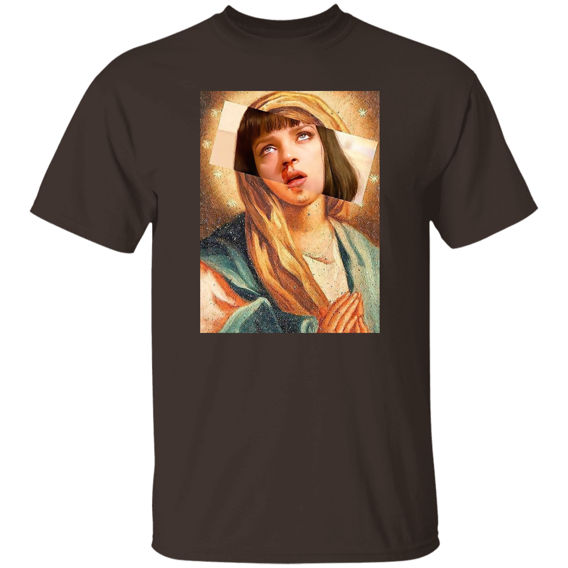 Pulp Fiction Virgin Mary Mia Wallace T-Shirt - leleart