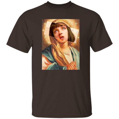 Pulp Fiction Virgin Mary Mia Wallace T-Shirt - leleart
