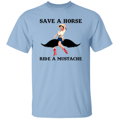 Save A Horse Ride A Mustache T-Shirt - ID02082406