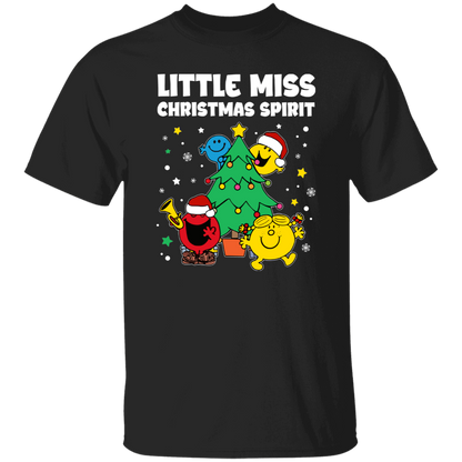 Little Miss Christmas Spirit Teacher  T-Shirt - lapicta