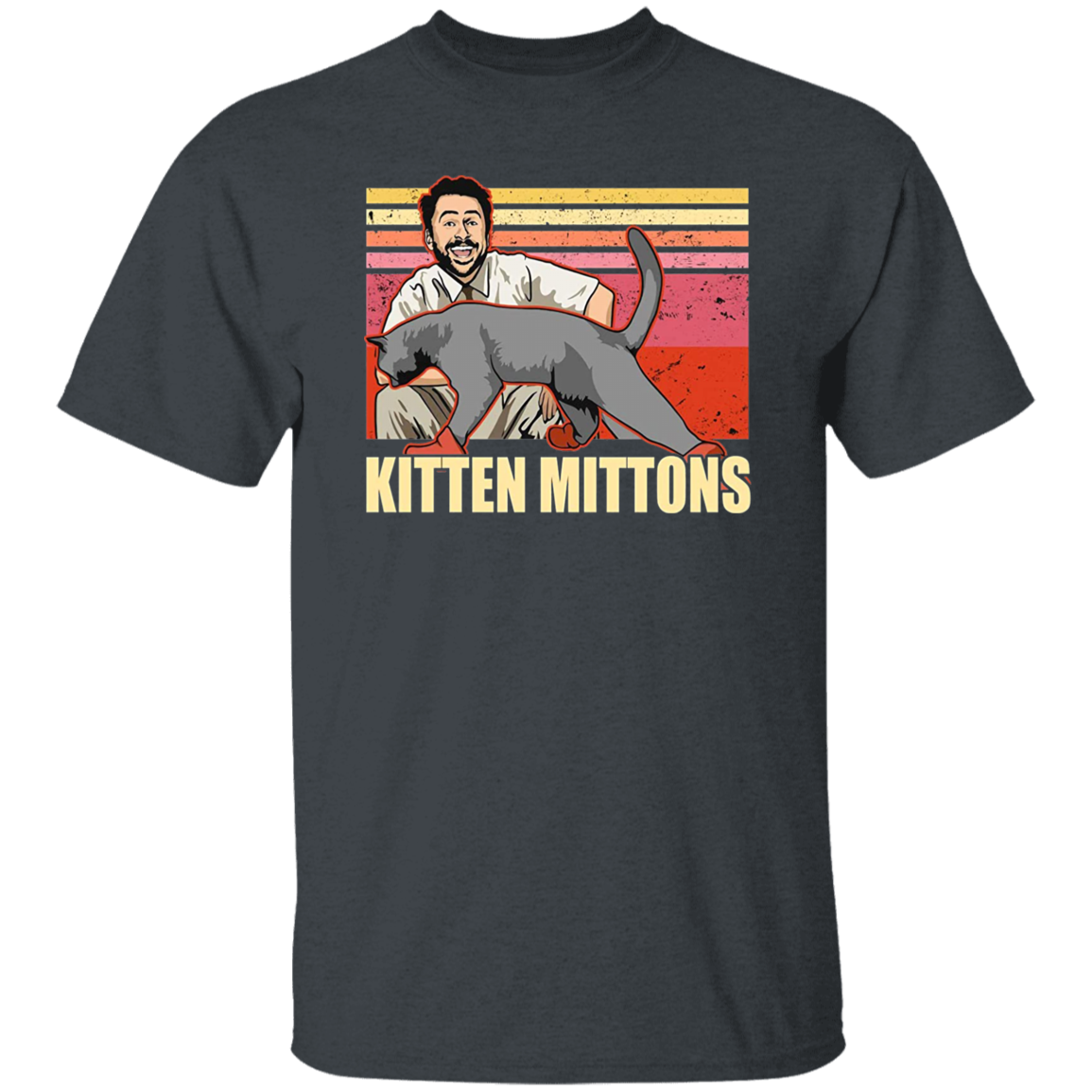 Kitten Mittons Sunny Philadelphia Vintage T-Shirt, It's Always Sunny in Philadelphia Shirt, Cat Shirt, Gift Tee For You And Your Friends	G500 5.3 oz. T-Shirt