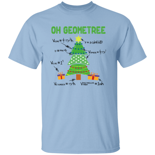 Oh Geometree Christmas Vintage Unisex T-Shirt - letter