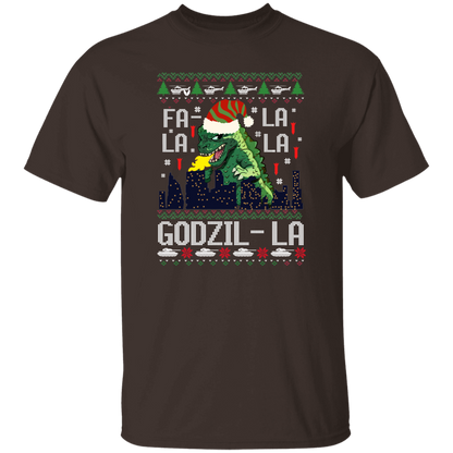 Fa La La La Godzilla Christmas Vintage T-Shirt
