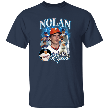 G500 5.3 oz. T-Shirt Nolan Ryan Collage 90's Vintage T-Shirt
