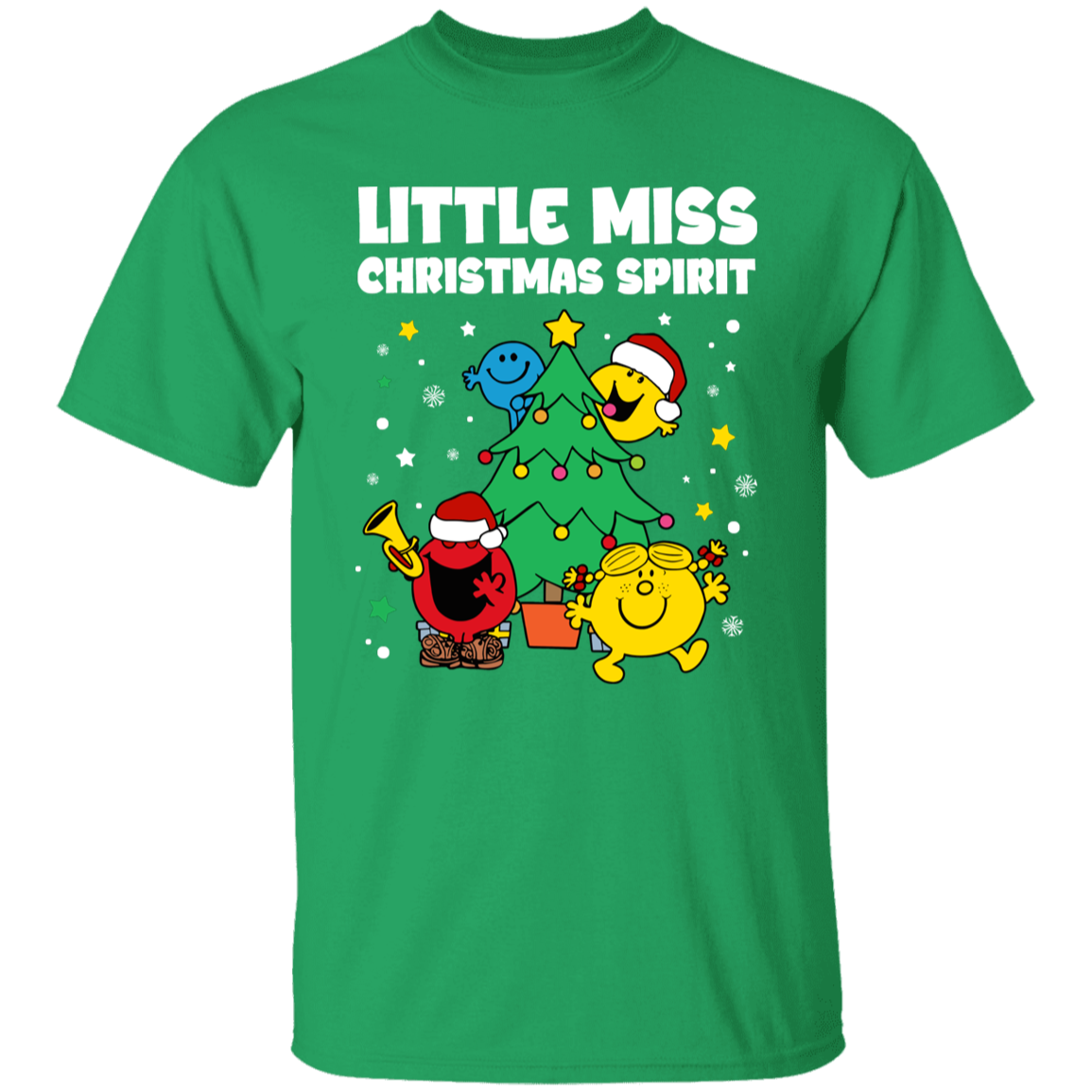 Little Miss Christmas Spirit Teacher Vintage Unisex  T-Shirt - letter