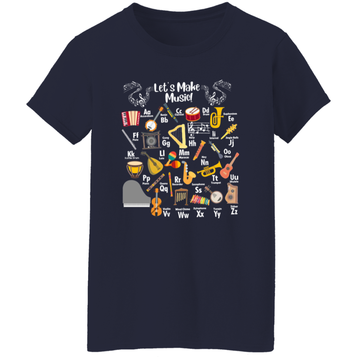 Let's Make Music Teacher Vintage T-Shirt - WOMAN