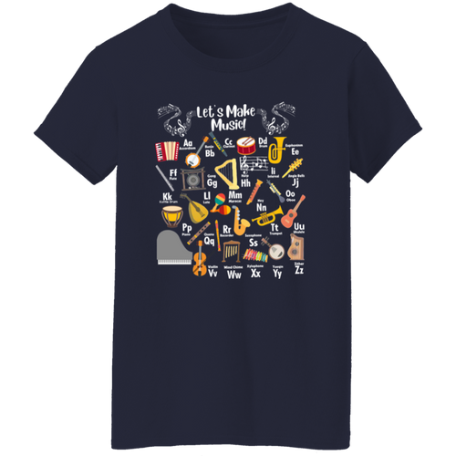 Let's Make Music Teacher Vintage T-Shirt - WOMAN