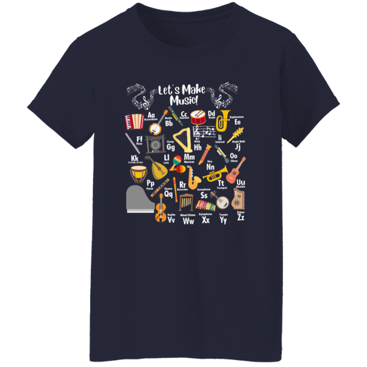 Let's Make Music Teacher Vintage T-Shirt - WOMAN
