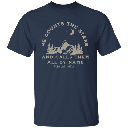 He Counts The Stars And Calls Them All By Name Unisex T-Shirt - jasmine