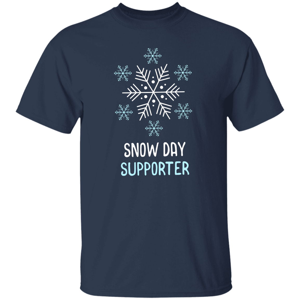Snow Day Supporter Teacher T-Shirt - lapicta