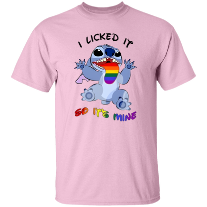 I Love Movie Lilo And Stitch Lgbt Pride I Licked It So It Mine Lesbian Vintage T-Shirt