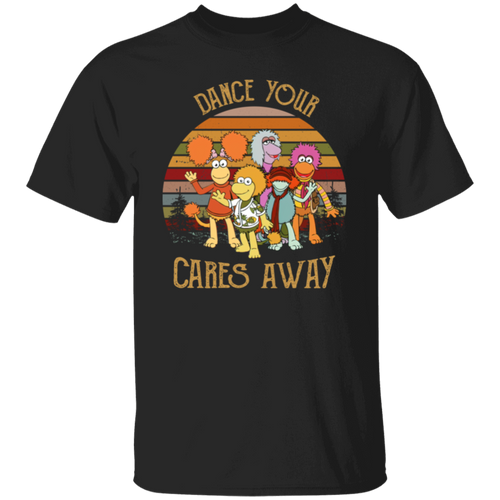 Fraggle Rock Dance Your Cares Away Sunset T-Shirt