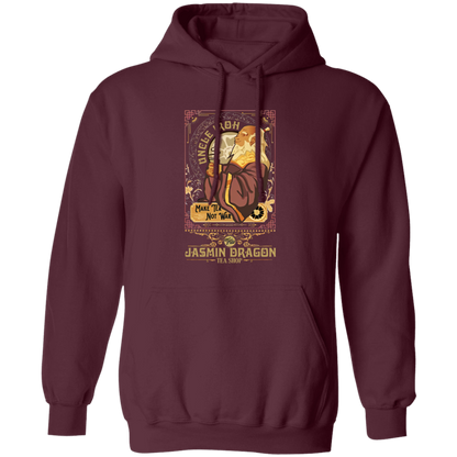 Vintage Retro Uncle Iroh Make Tea Not War Gildan Pullover Hoodie