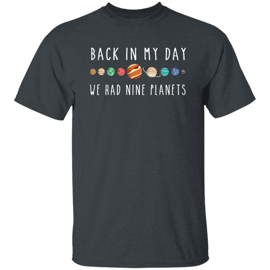 Back In My Day We Had Nine Planets Teacher Vintage T-Shirt
